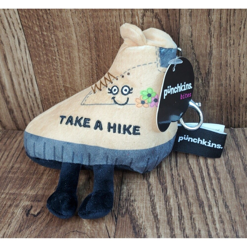 Punchkins Bites Take A Hike Plush Key Chain Hiking Humor NWT